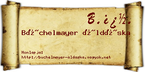Büchelmayer Áldáska névjegykártya